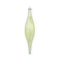 Vickerman 10" Lime Glittered Spirial Ornament (4 pack)