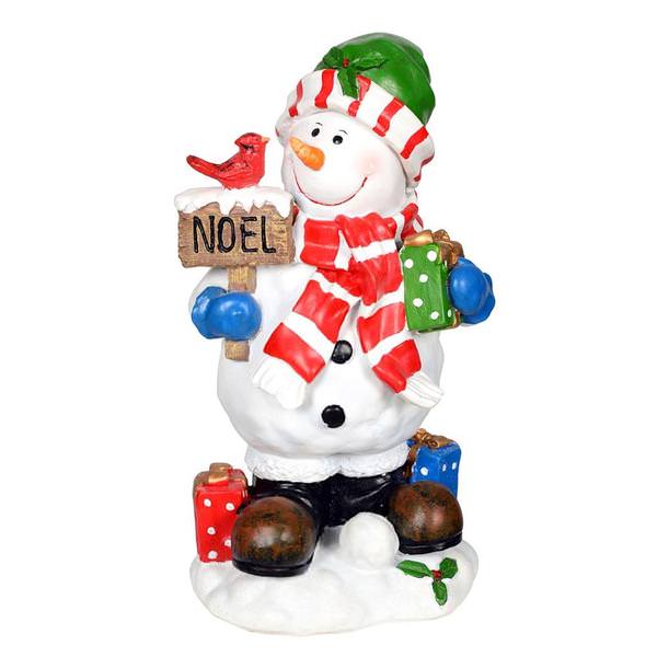 13" Noel Winter Snowman Figurine
