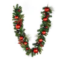 Vickerman 6' x 12" Artificial Mixed Green Garland