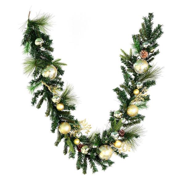6' x 12" Artificial Mixed Green Garland