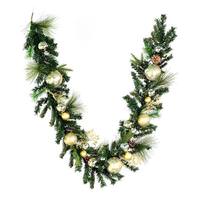 Vickerman 6' x 12" Artificial Mixed Green Garland