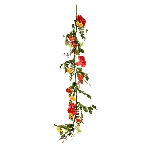 5' Artificial Multi-Color Mixed Floral Garland