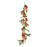 Vickerman 5' Artificial Multi-Color Mixed Floral Garland