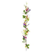 Vickerman 5' Artificial Multi-Color Mixed Floral Garland