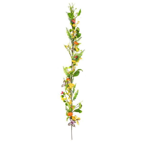 5' Artificial Multi-Color Mixed Floral Garland