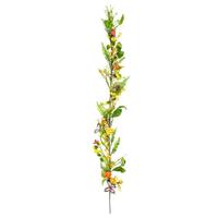 Vickerman 5' Artificial Multi-Color Mixed Floral Garland