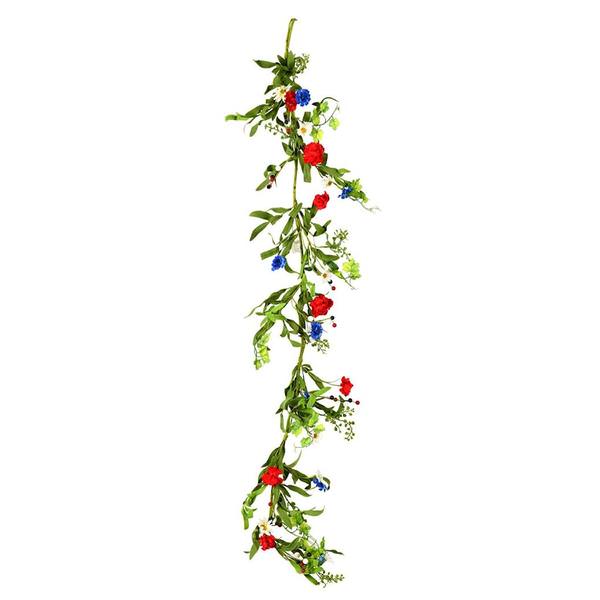 5' Artificial Multi-Color Mixed Floral Garland