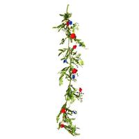 Vickerman 5' Artificial Multi-Color Mixed Floral Garland