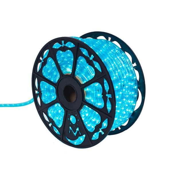 150' x .5" Turquoise LED Rope Light