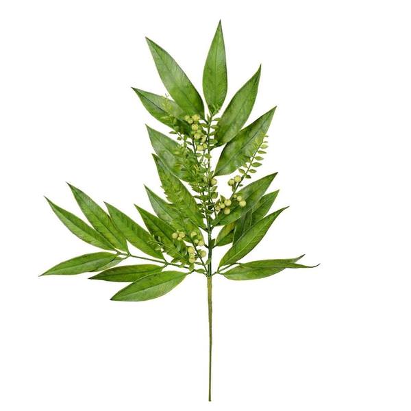 23" Artificial Green Willow White Berries Spray (3 pack)