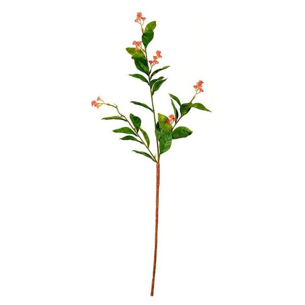 25" Artificial Green Scimmia Leaf / Flower Spray (6 pack)