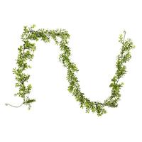 Vickerman 6' Artificial Green Boxwood Moderne Garland