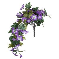 Vickerman 22" Artificial Purple Petunia Bush