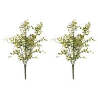 Vickerman 22" Artificial Green Bog Pimpernel Leaf Spray (2 pack)