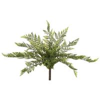 Vickerman 17" Artificial Green Rabbit Foot Fern Bush (2 pack)