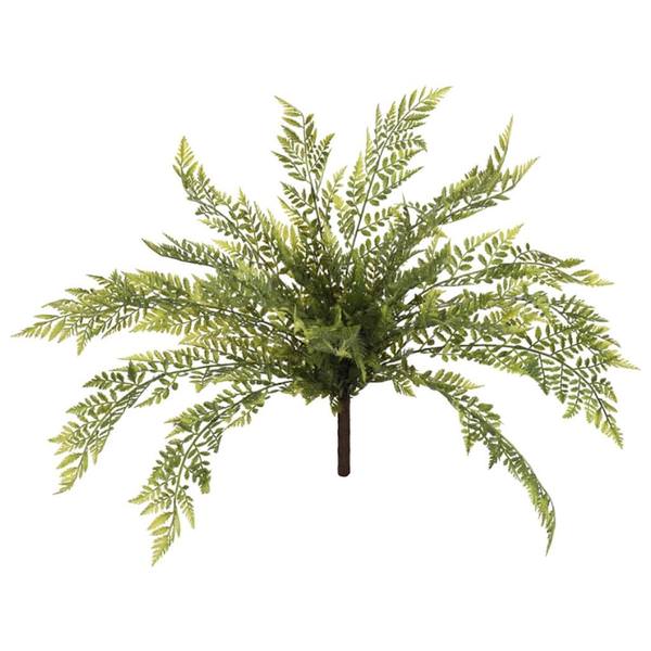 18" Artificial Green Boston Fern Bush