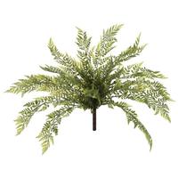 Vickerman 18" Artificial Green Boston Fern Bush
