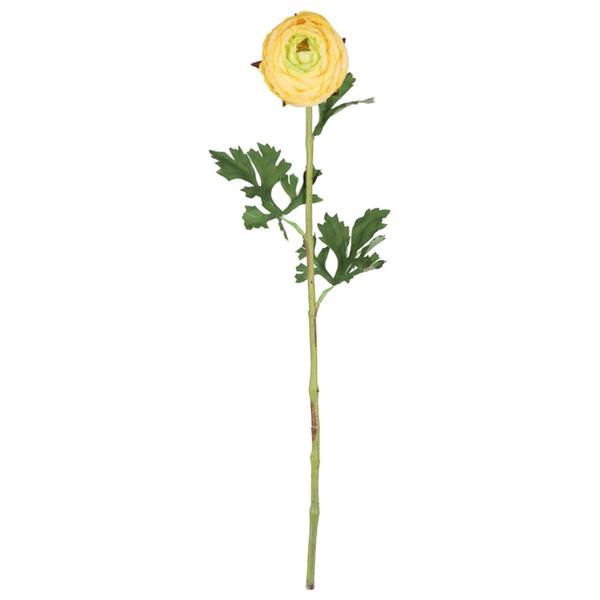 23" Artificial Yellow Ranunculus Stem (4 pack)