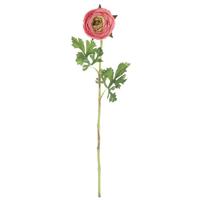 Vickerman 23" Artificial Pink Ranunculus Stem (4 pack)