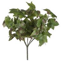 Vickerman 13" Artificial Green Ivy Bush (2 pack)