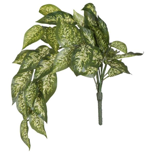 24" Artificial Green Dieffenbachia Bush Vine (2 pack)