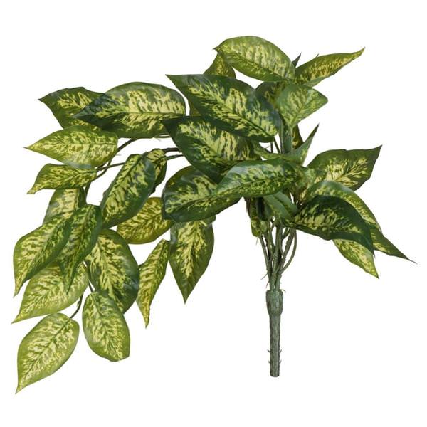 24" Artificial Green Dieffenbachia Bush Vine (2 pack)