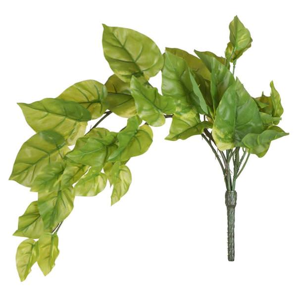 24" Artificial Green Pothos Bush Vine (2 pack)