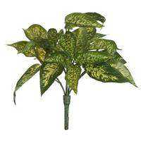 Vickerman 11" Artificial Green Dieffenbachia Bush (3 pack)