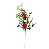Vickerman 26" Artificial Red/White/Blue Floral Spray (3 pack)