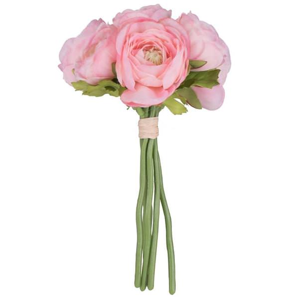 9" Artificial Mini Pink Ranunculus Bundle (3 pack)
