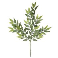 View 27" Artificial Mini Green Leaves Spray (6 pack)