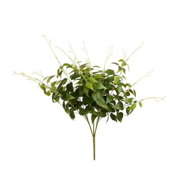 21" Artificial Green Clematis Leaves Spray (3 pack)