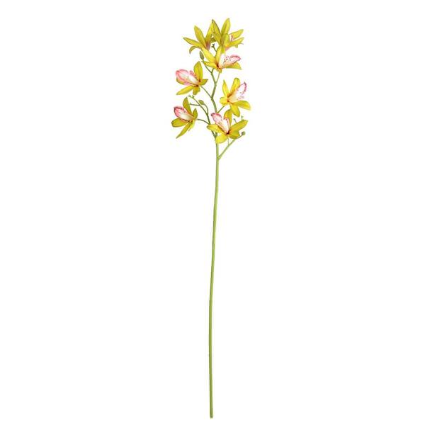 32" Artificial Green Orchid Stem (6 pack)
