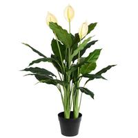 Vickerman 37" Artificial Potted Green Peace Lily Plant