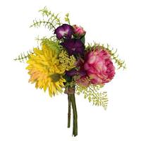 Vickerman 15" Artificial Mixed Bouquet with Peony & Dahlia