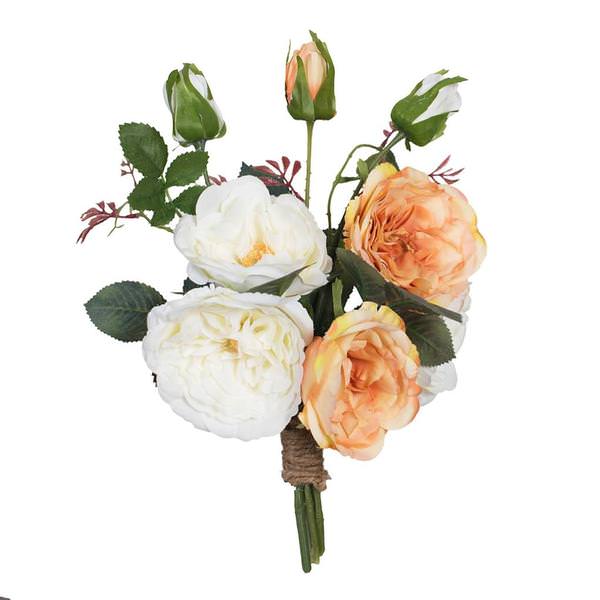 12" Artificial Mixed Rose Spray Bouquet