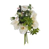 Vickerman 18" Artificial Mixed Calla Lily/Rose Spray with Succulent Bundle