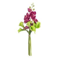 Vickerman 21" Artificial Magenta Orchid with Green Calla Lily Bundle