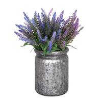Vickerman 15" Artificial Lavender Bush in Metal Container