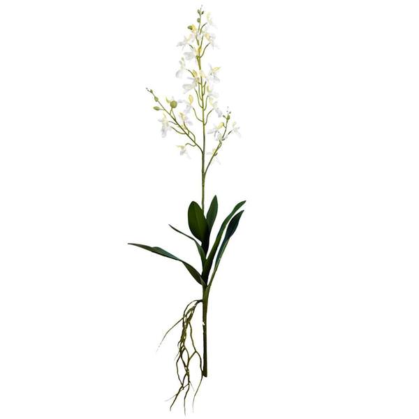 30" Artificial Mini White Orchid Spray (3 pack)