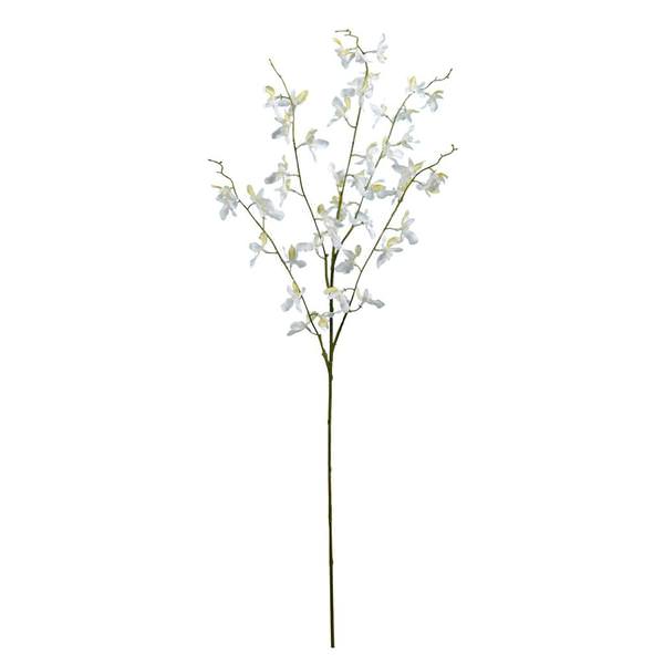 35" Artificial Mini White Dancing Orchid Spray (3 pack)