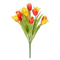 Vickerman 12" Artificial Yellow/Red Tulip Spray