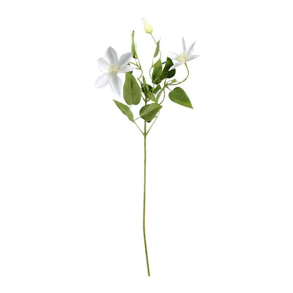 25" Artificial White Clematis Spray (6 pack)