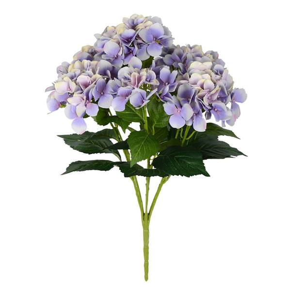 23" Artificial Purple Hydrangea Spray