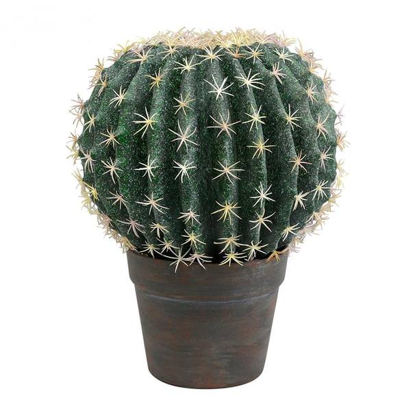 9.5" Artificial Green Aloe Ball Cactus