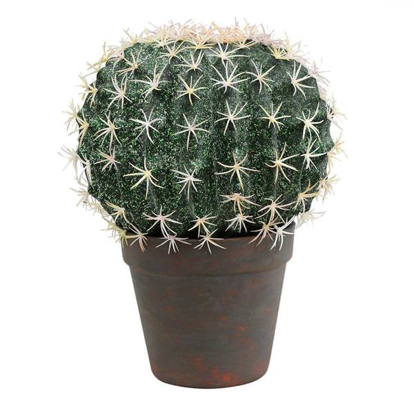 18" Artificial Green Aloe Ball Cactus