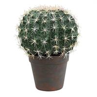 Vickerman 18" Artificial Green Aloe Ball Cactus
