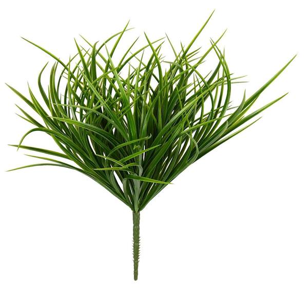 16" Artificial Green Grass Bush (3 pack)