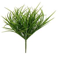 Vickerman 16" Artificial Green Grass Bush (3 pack)
