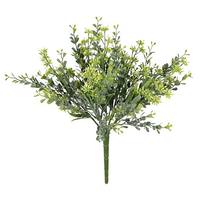Vickerman 11" Artificial Mini Mixed Leaf Bush (3 pack)